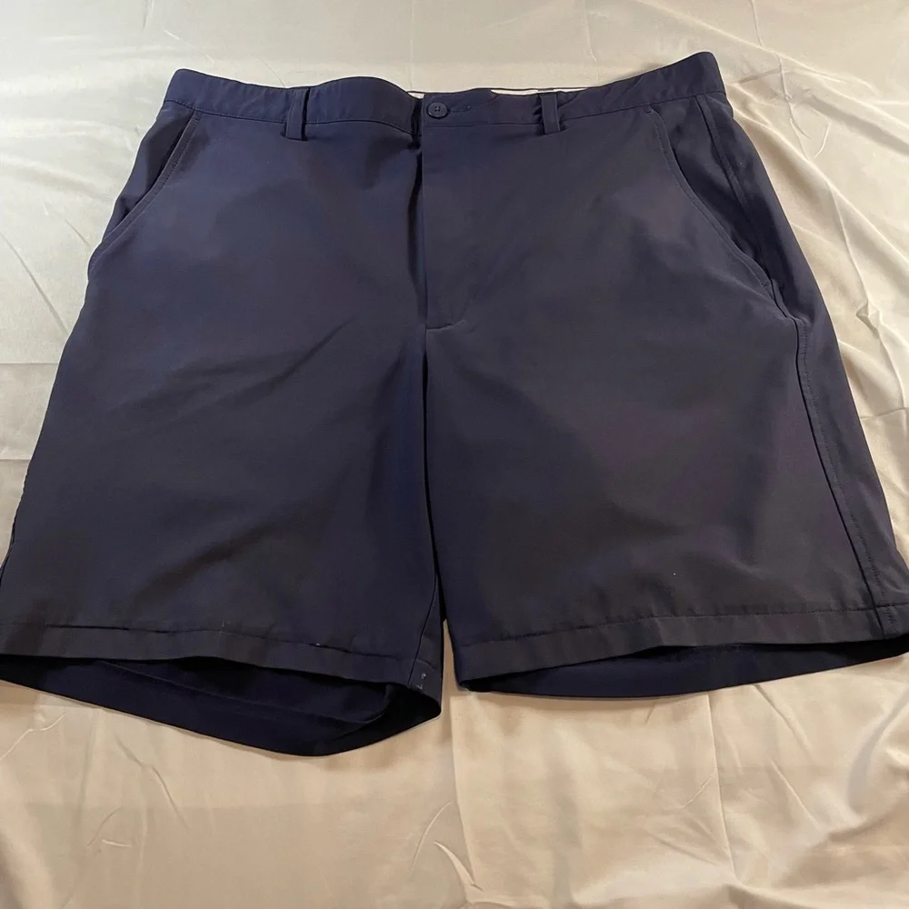 FootJoy Mens Navy Blue Performance Golf Shorts W35 Stretch Moisture Wicking